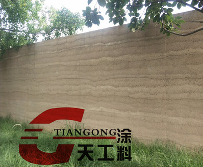 <strong>新郑夯土漆墙面施工效果</strong>