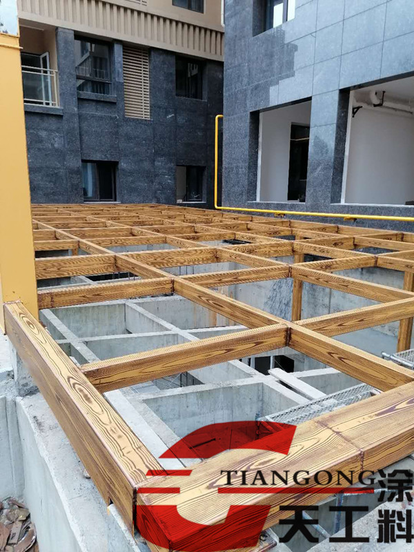 木纹漆施工效果