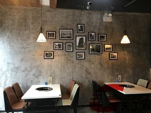 餐厅水泥漆效果图